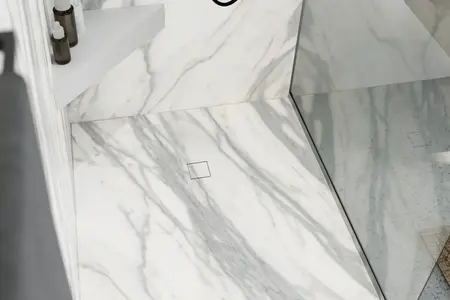 wedi Fundo Top Punktentwässerung in Marmoroptik