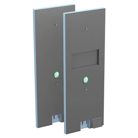 Shower vandal module with and without niche