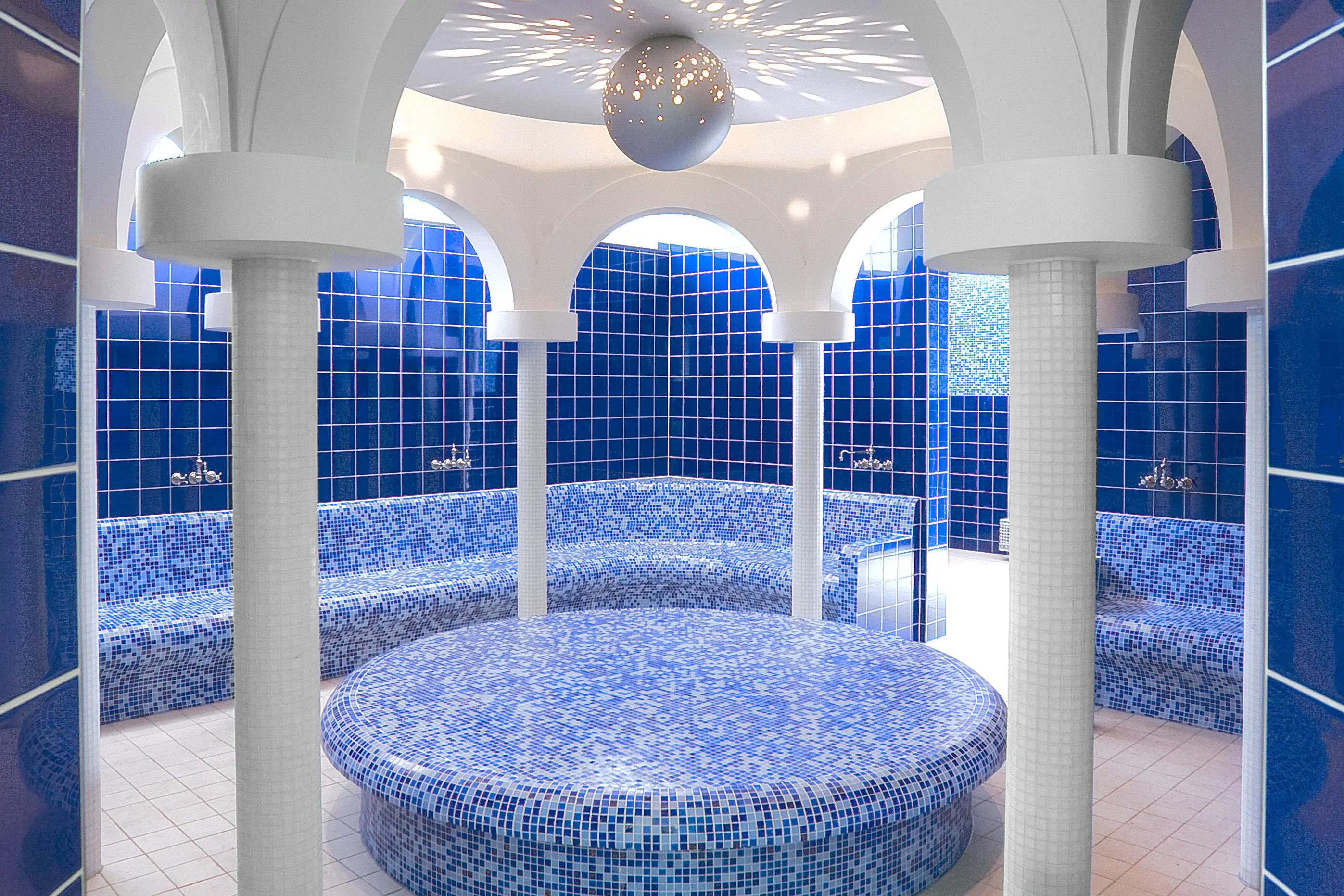 Wellnessbereich Hamam in Mosaikoptik
