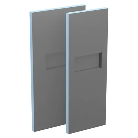 Shower screen with and without niche