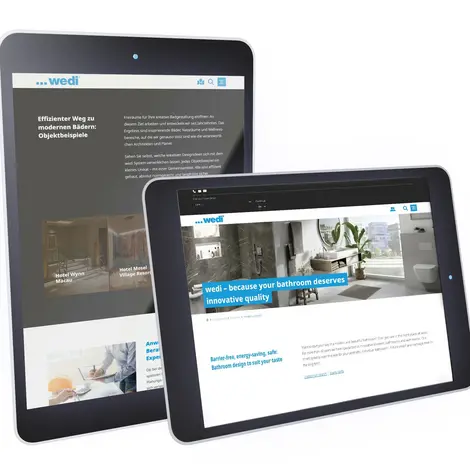 wedi Online – Solutions numériques pour salles de bains modernes