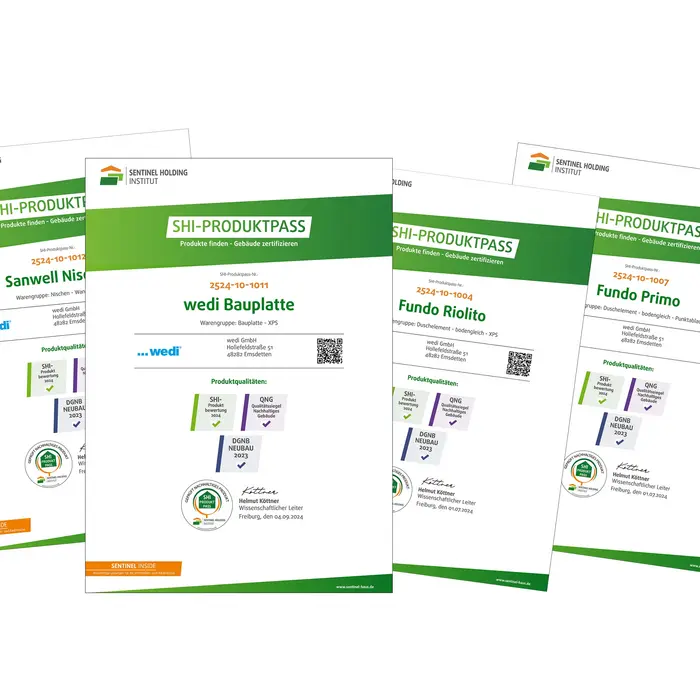 GreenSteps von wedi: Komfort & Nachhaltigkeit vereint SENTINEL HOLDING INSTITUT