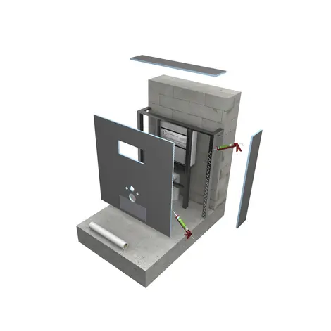 WC-Vorwandinstallation